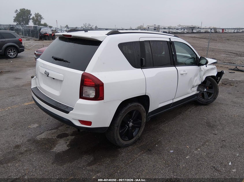 Vin: 1c4njdbb1ed842130, lot: 46639984, jeep compass sport 20144