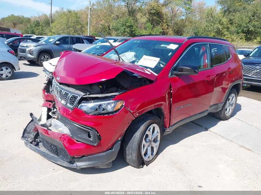 Vin: 3c4njdbnxst549648, lot: 46639992, jeep compass latitude 4x4 20252
