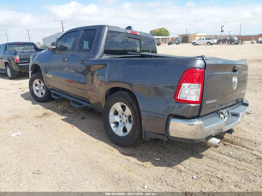 Vin: 1c6srfbtxmn762213, lot: 46640000, ram 1500 big horn  4x4 6'4 box 20213