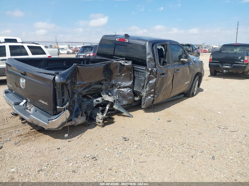 Vin: 1c6srfbtxmn762213, lot: 46640000, ram 1500 big horn  4x4 6'4 box 20214