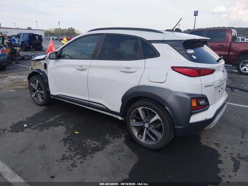 Vin: km8k33a54ju093994, lot: 46640022, hyundai kona limited 20183