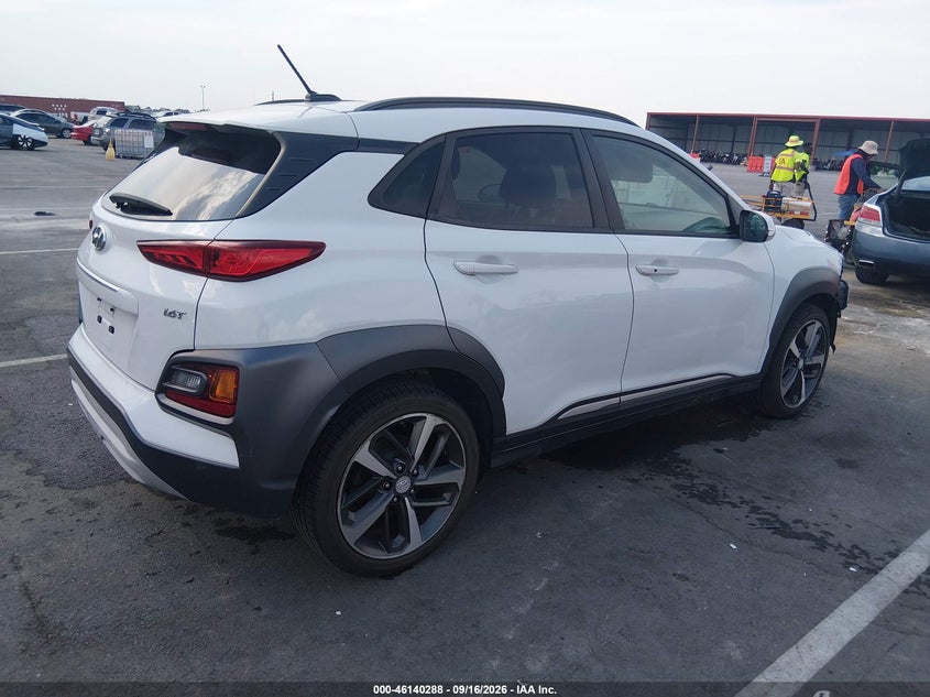Vin: km8k33a54ju093994, lot: 46640022, hyundai kona limited 20184