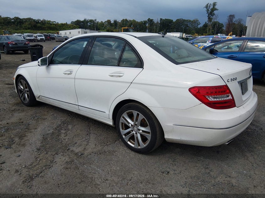 Vin: wddgf8ab8dr247608, lot: 46640050, mercedes-benz c 300 luxury 4matic 20133