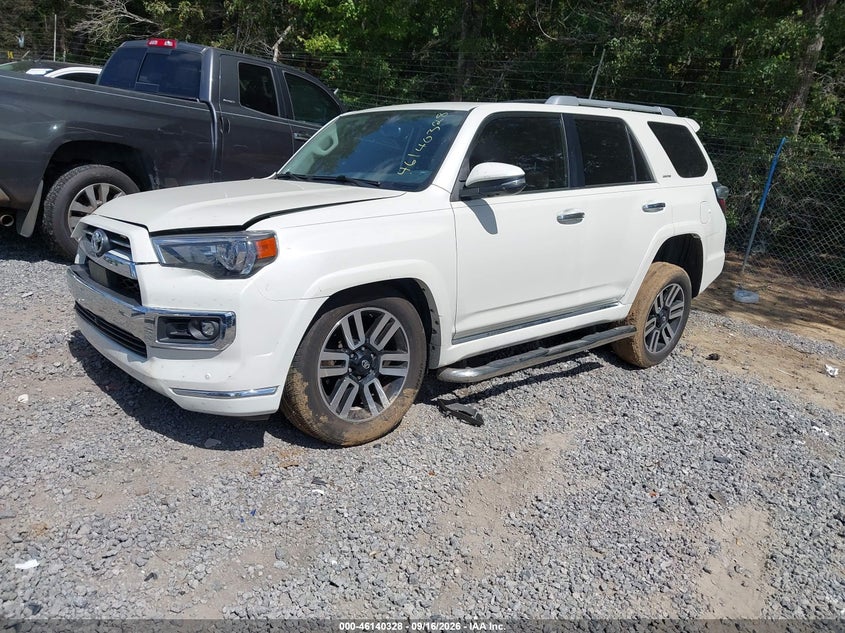 Vin: jtedu5jr2n5277660, lot: 46640062, toyota 4runner limited 20222