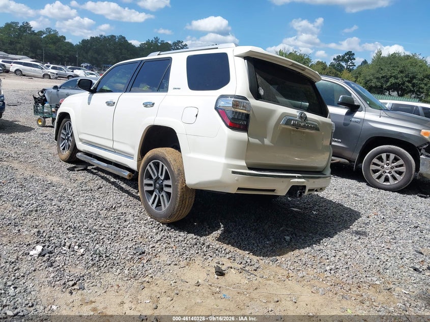 Vin: jtedu5jr2n5277660, lot: 46640062, toyota 4runner limited 20223