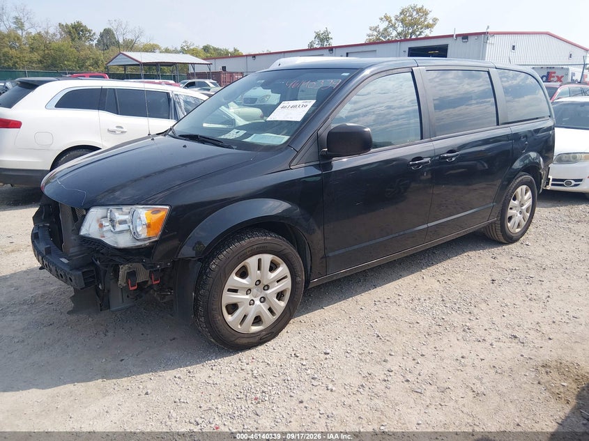 Vin: 2c4rdgbg2jr362594, lot: 46640073, dodge grand caravan se 20182