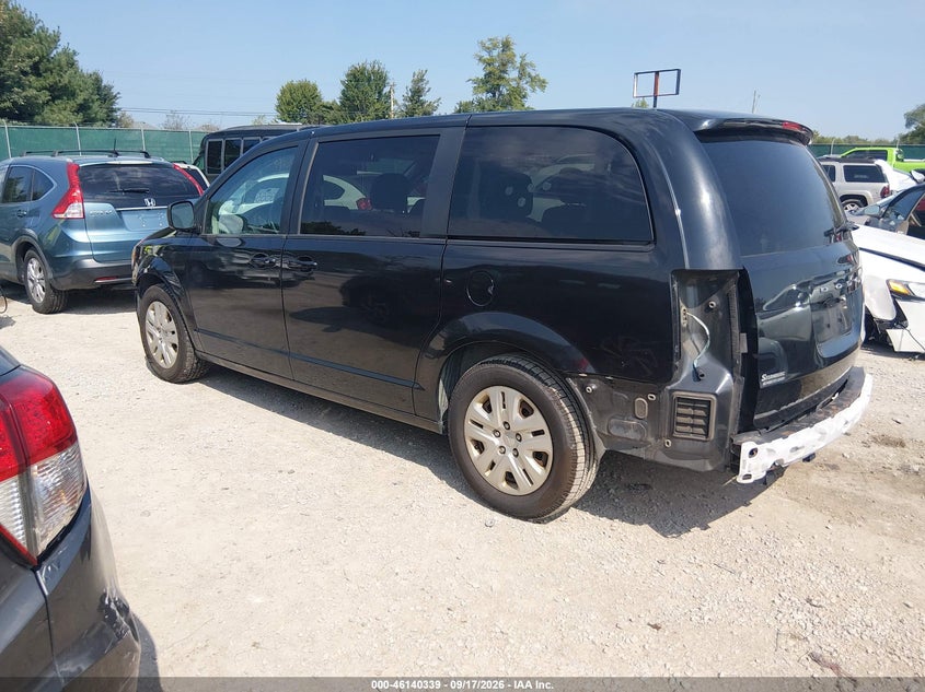 Vin: 2c4rdgbg2jr362594, lot: 46640073, dodge grand caravan se 20183