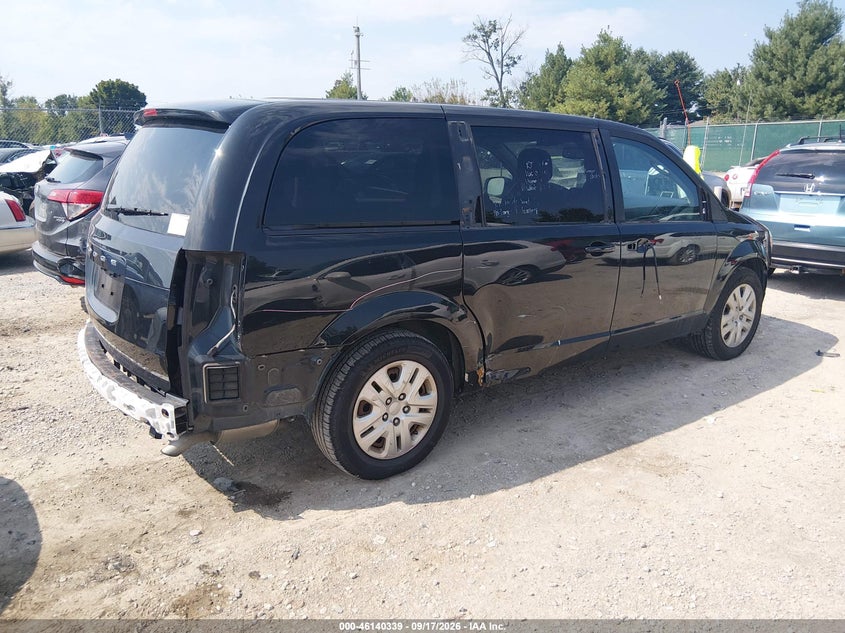 Vin: 2c4rdgbg2jr362594, lot: 46640073, dodge grand caravan se 20184