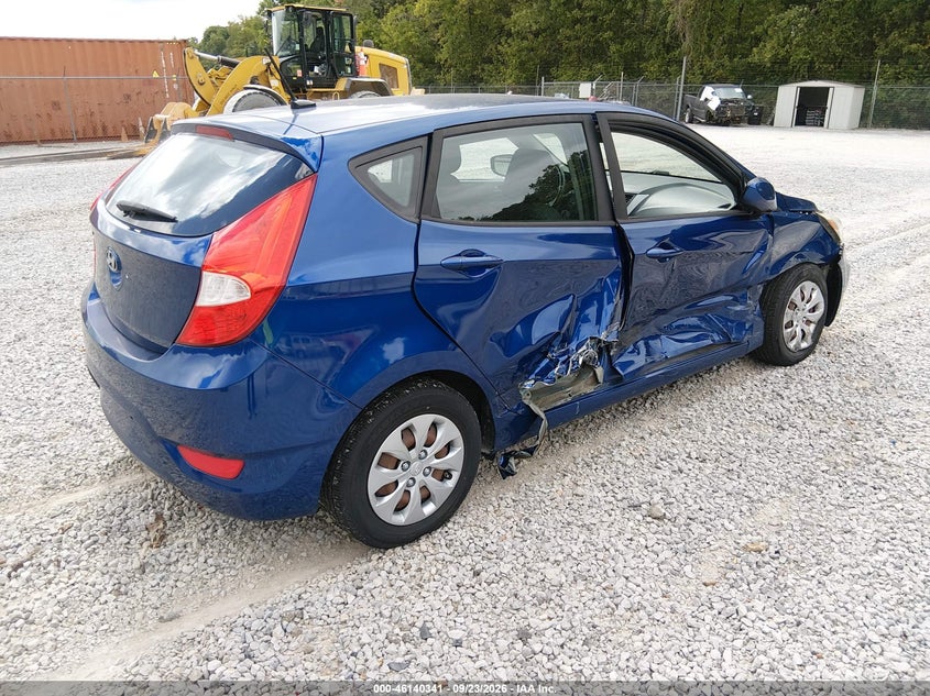 Vin: kmhct5ae5hu319017, lot: 46640075, hyundai accent se 20174