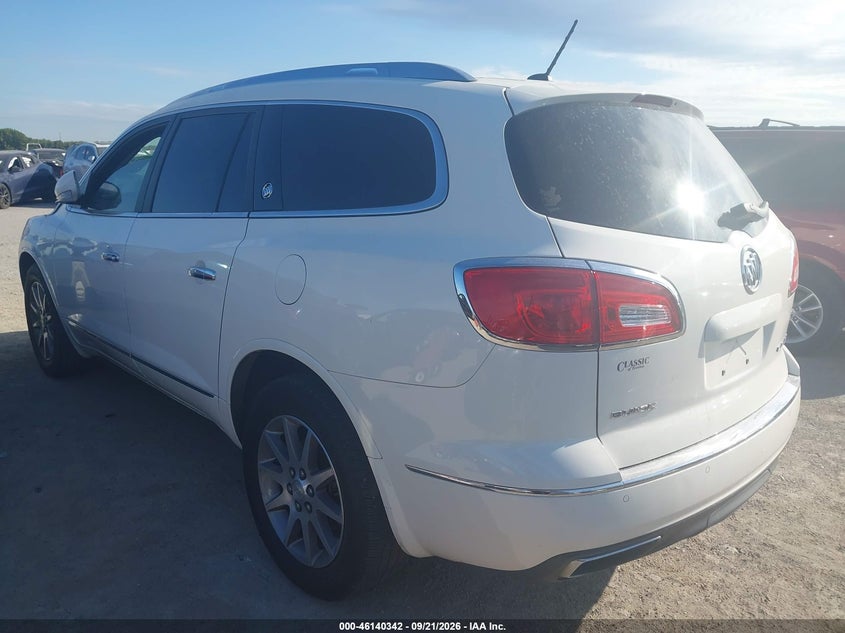 Vin: 5gakvbkd4fj278460, lot: 46640076, buick enclave leather 20153
