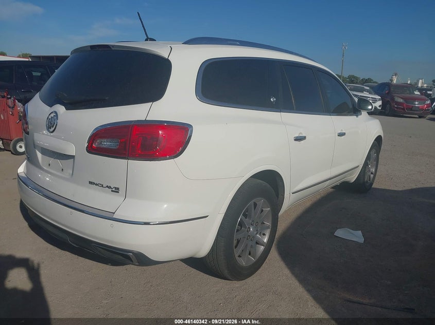 Vin: 5gakvbkd4fj278460, lot: 46640076, buick enclave leather 20154