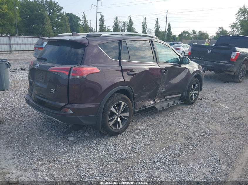 Vin: 2t3rfrev8hw626904, lot: 46640080, toyota rav4 xle 20174