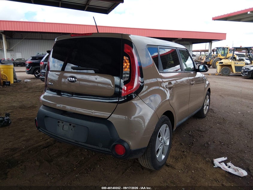Vin: kndjn2a29g7275465, lot: 46640086, kia soul 20164