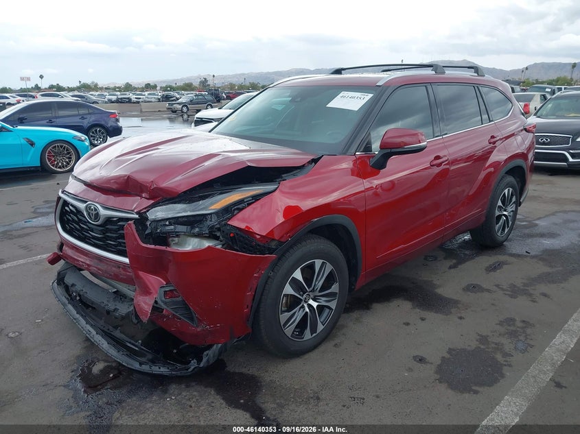 Vin: 5tdhzrah5ms083168, lot: 46640087, toyota highlander xle 20212