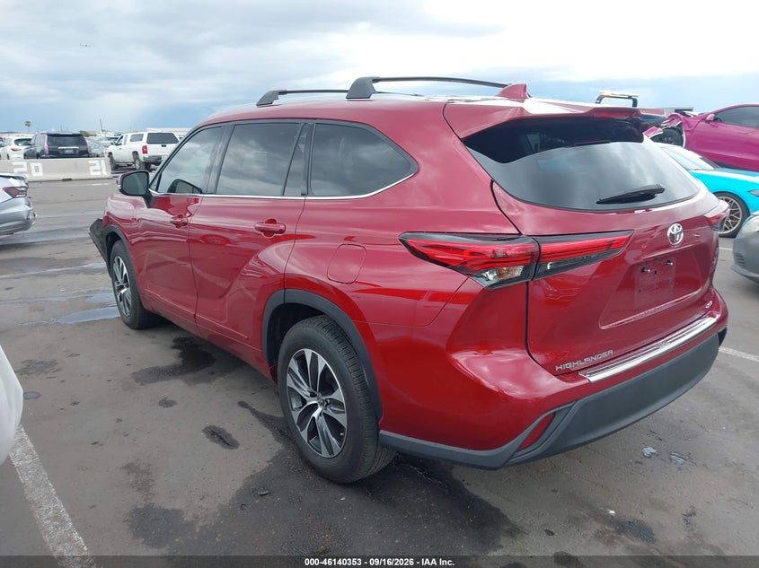 Vin: 5tdhzrah5ms083168, lot: 46640087, toyota highlander xle 20213