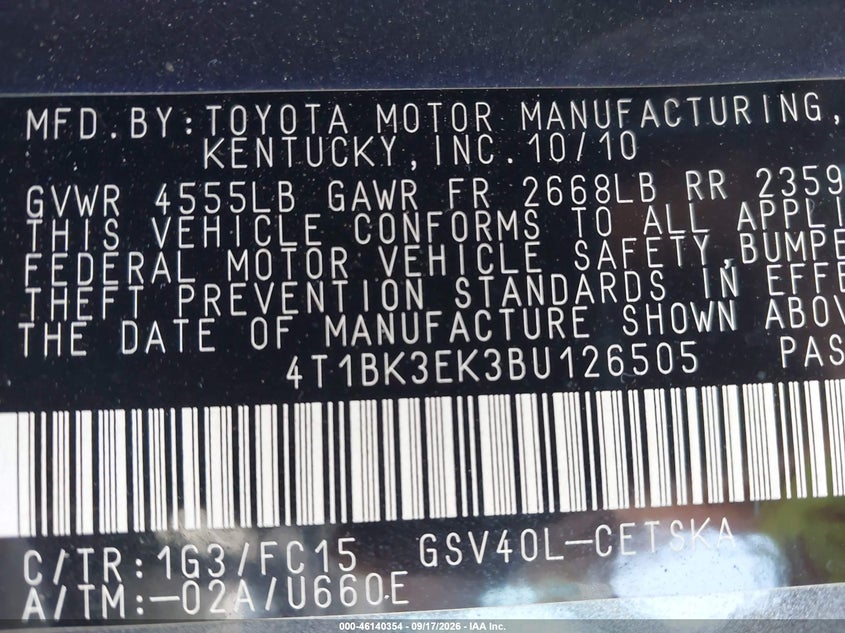 2011 TOYOTA CAMRY SE V6 · Фото 9
