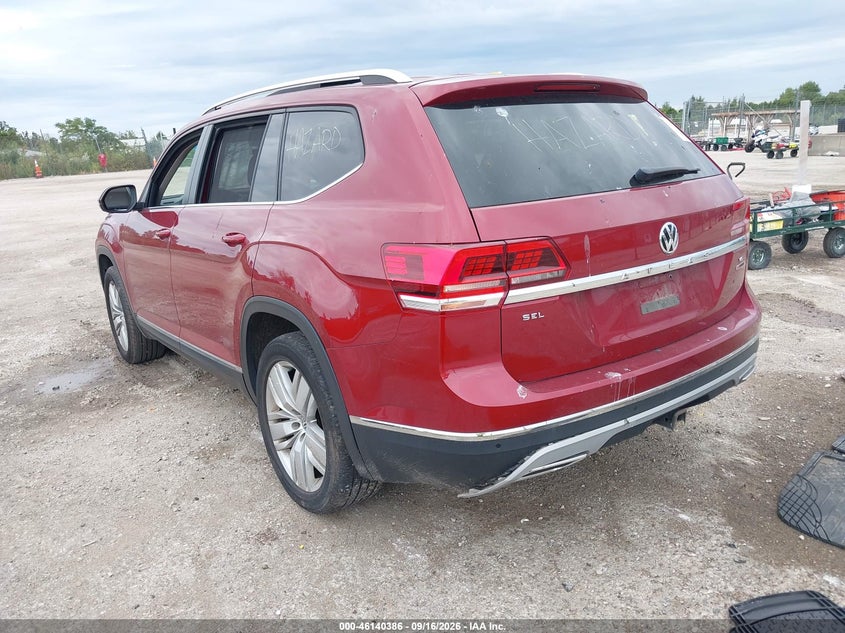 Vin: 1v2mr2ca3kc538134, lot: 46640120, volkswagen atlas 3.6l v6 sel 20193
