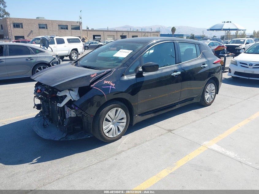 Vin: 1n4az1bv2pc557614, lot: 46640150, nissan leaf s 40 kwh 20232