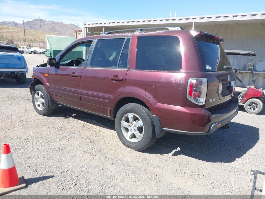 HONDA PILOT 2008 VIN 5FNYF18798B022987
