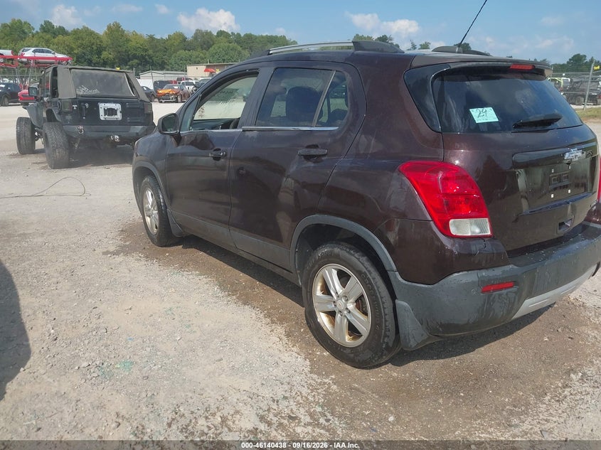 Vin: kl7cjrsbxfb217787, lot: 46640172, chevrolet trax lt 20153