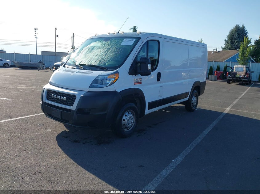 Vin: 3c6trvag5ke538156, lot: 46640174, ram promaster 1500 low roof 136 wb 20192
