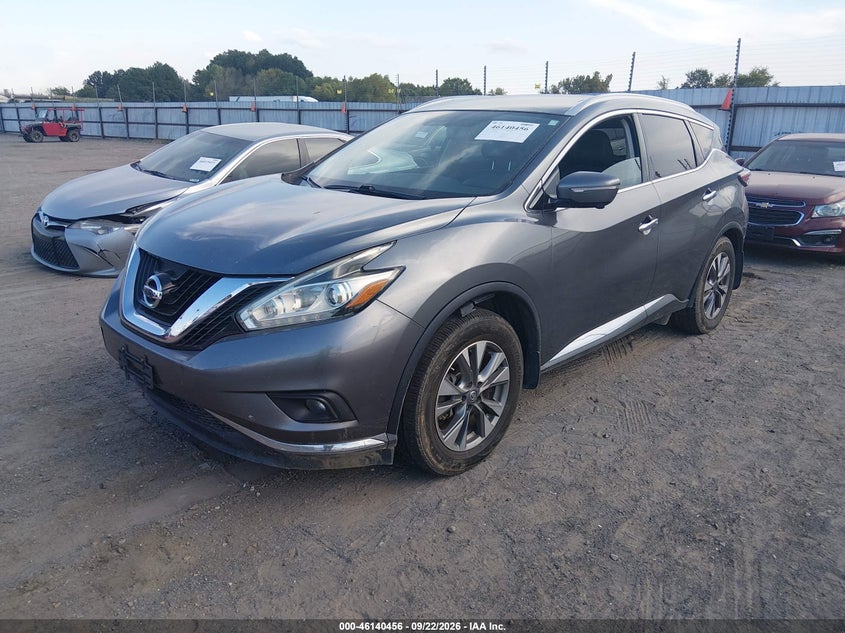 Vin: 5n1az2mg8fn282750, lot: 46640190, nissan murano sl 20152