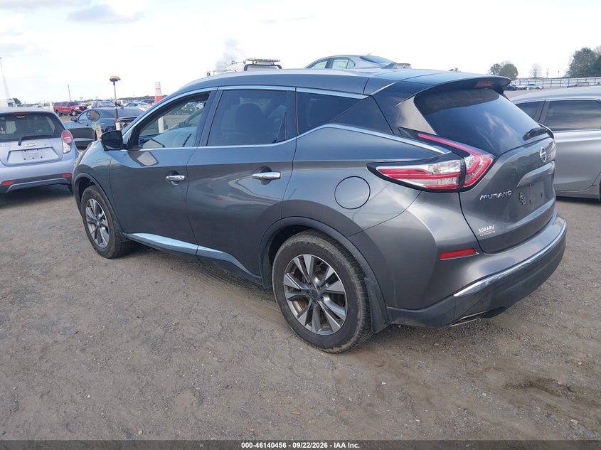 Vin: 5n1az2mg8fn282750, lot: 46640190, nissan murano sl 20153