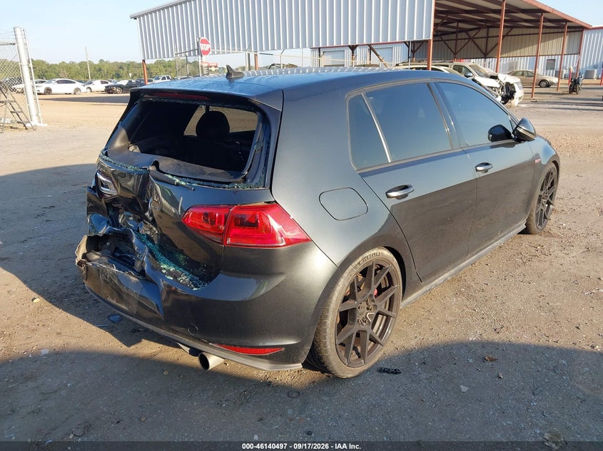 Vin: 3vw547au3hm021614, lot: 46640231, volkswagen golf gti autobahn 4-door/s 4-door/se 4-door/sport 4-door 20174