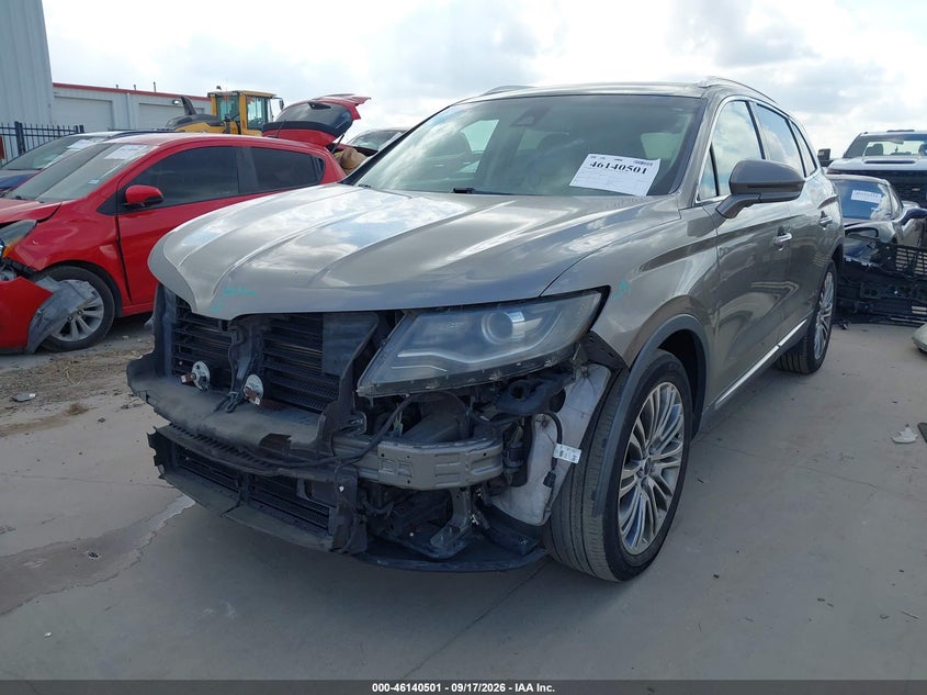 Vin: 2lmtj6lr4gbl71811, lot: 46640235, lincoln mkx reserve 20162