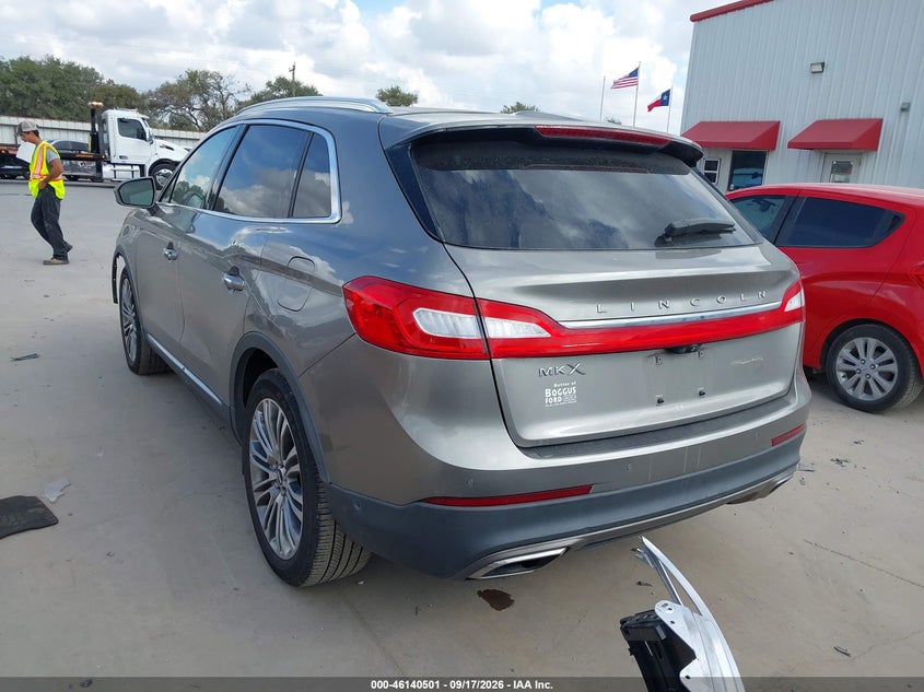 Vin: 2lmtj6lr4gbl71811, lot: 46640235, lincoln mkx reserve 20163