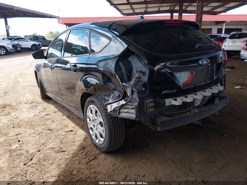 Vin: 1fahp3k23cl237136, lot: 46640251, ford focus se 20123