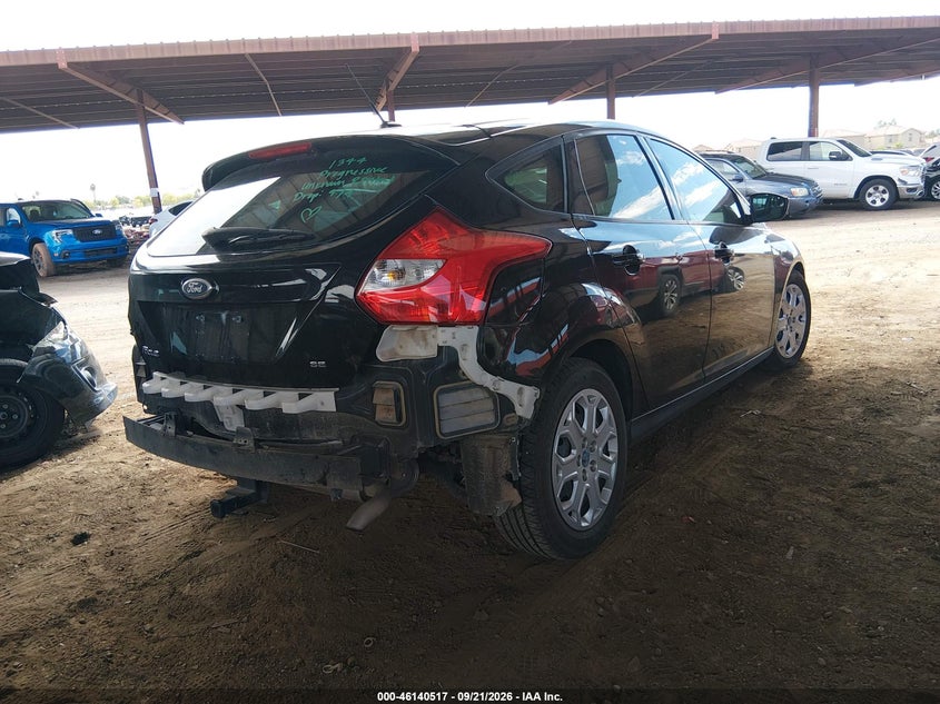 Vin: 1fahp3k23cl237136, lot: 46640251, ford focus se 20124