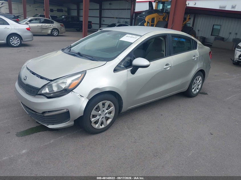 Vin: knadm4a34g6552496, lot: 46640256, kia rio lx 20162