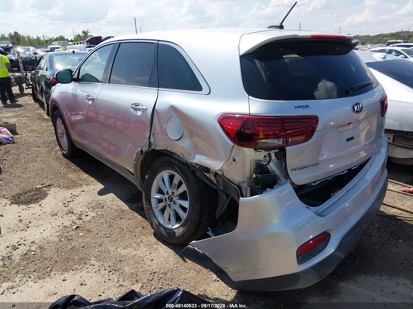 Vin: 5xypg4a58kg559952, lot: 46640267, kia sorento 3.3l lx 20193