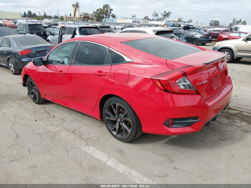 Vin: 2hgfc2f81kh501263, lot: 46640312, honda civic sport 20193