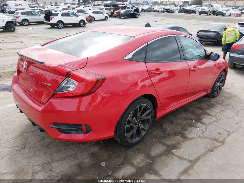 Vin: 2hgfc2f81kh501263, lot: 46640312, honda civic sport 20194
