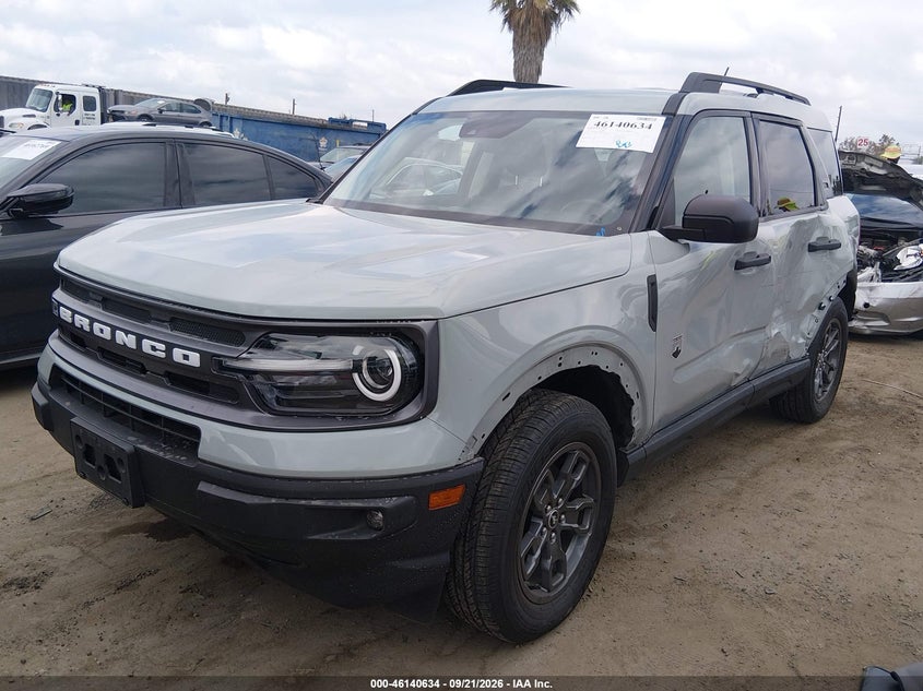 Vin: 3fmcr9b64prd02549, lot: 46640368, ford bronco sport big bend 20232