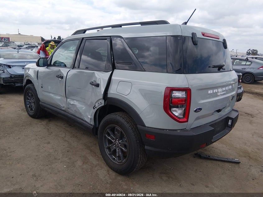Vin: 3fmcr9b64prd02549, lot: 46640368, ford bronco sport big bend 20233