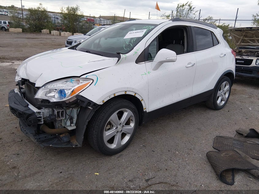 Vin: kl4cjasb6gb544266, lot: 46640394, buick encore 20162