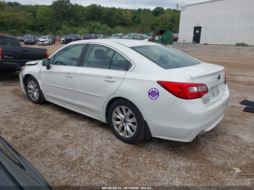 Vin: 4s3bnbc67g3010152, lot: 46640444, subaru legacy 2.5i premium 20163
