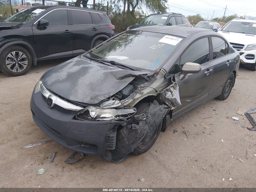 2009 Honda Civic, Удар спереду, IAAI, VIN 2HGFA16579H335234 — фото 2