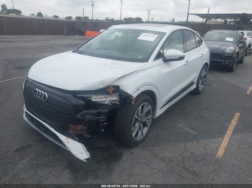 Vin: wa12ubfz0sp059326, lot: 46640458, audi q4 sportback e-tron premium 55 quattro 20252