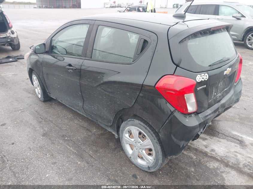 Vin: kl8ca6saxkc748350, lot: 46640492, chevrolet spark ls manual 20193