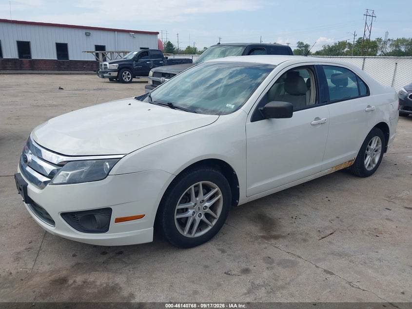 Vin: 3fahp0ga9cr211947, lot: 46640504, ford fusion s 20122