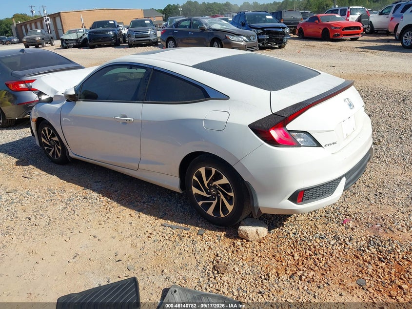 Vin: 2hgfc4b06gh301143, lot: 46640516, honda civic lx-p 20163