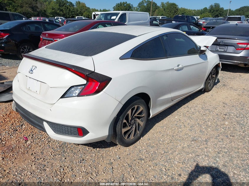Vin: 2hgfc4b06gh301143, lot: 46640516, honda civic lx-p 20164