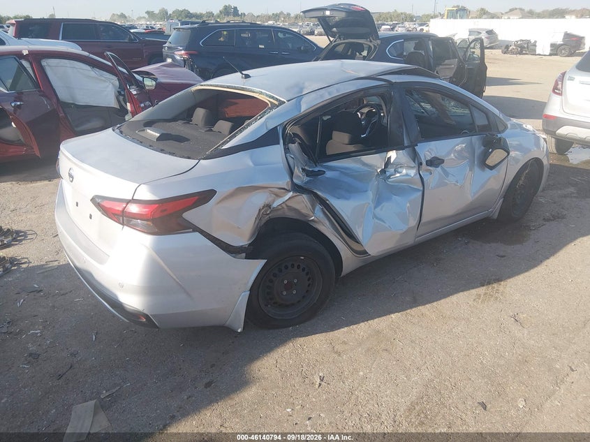 Vin: 3n1cn8dv2ll913422, lot: 46640528, nissan versa s xtronic cvt 20204
