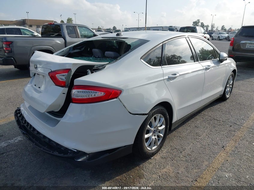 Vin: 3fa6p0g7xgr147404, lot: 46640551, ford fusion s 20164