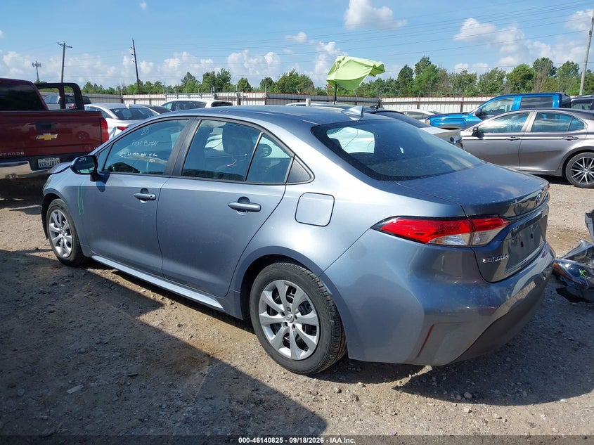 Vin: 5yfb4mde3sp258578, lot: 46640558, toyota corolla le 20253