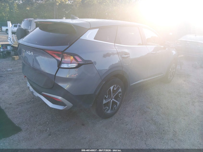 Vin: 5xyk33af4pg100885, lot: 46640571, kia sportage ex 20234